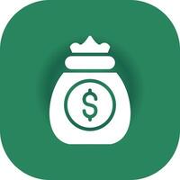 Money Bag Creative Icon Design vector