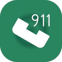 Call 911 Creative Icon Design vector