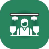 Bar Counter Creative Icon Design vector