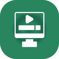 Video Play Creative Icon Design vector