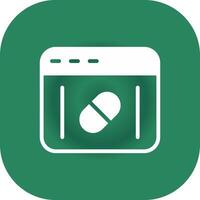 Online Pharmacy Creative Icon Design vector
