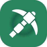 Pickaxe Creative Icon Design vector