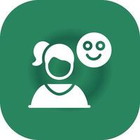 Happy Creative Icon Design vector