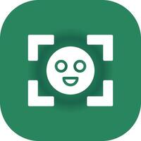 Face Detection Creative Icon Design vector
