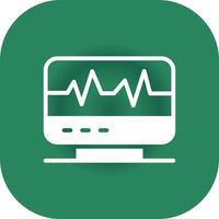 Electrocardiogram Creative Icon Design vector