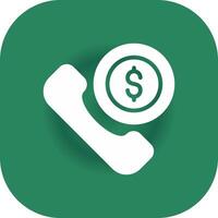 Phone Call Creative Icon Design vector