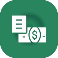 Bank Bill Creative Icon Design vector