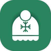 Winter Hat Creative Icon Design vector