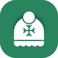 Winter Hat Creative Icon Design vector