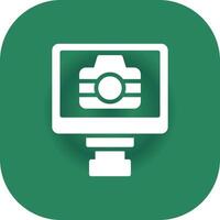 Lcd Camera Creative Icon Design vector