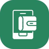 Mobile Wallet Creative Icon Design vector