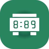 Digital Clock Creative Icon Design vector