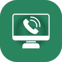 Phone Call Creative Icon Design vector