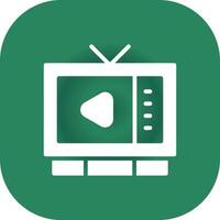 Watching TV Creative Icon Design vector