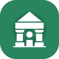 Courthouse Creative Icon Design vector