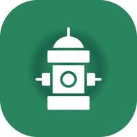 Fire Hydrant Creative Icon Design vector