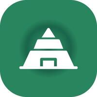 Pyramid Creative Icon Design vector