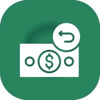 Glyph Round Corner Green Gradient vector