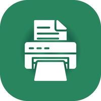 Printer Creative Icon Design vector