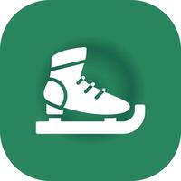 diseño de icono creativo de patines de hielo vector