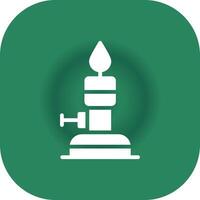 Bunsen Burner Creative Icon Design vector