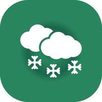 diseño de icono creativo de nieve vector