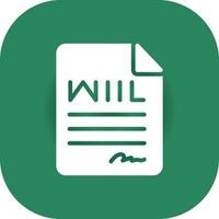 Last Will Creative Icon Design vector