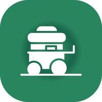 Food Cart Creative Icon Design vector