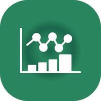 Bar Chart Creative Icon Design vector