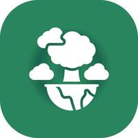 Green Planet Creative Icon Design vector