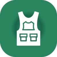 Bulletproof Vest Creative Icon Design vector