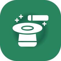 Glyph Round Corner Green Gradient vector