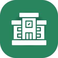 diseño de icono creativo de biblioteca vector