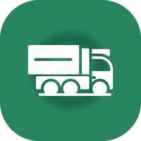 Cargo Truck Creative Icon Design vector