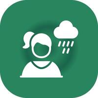 Depressed Creative Icon Design vector