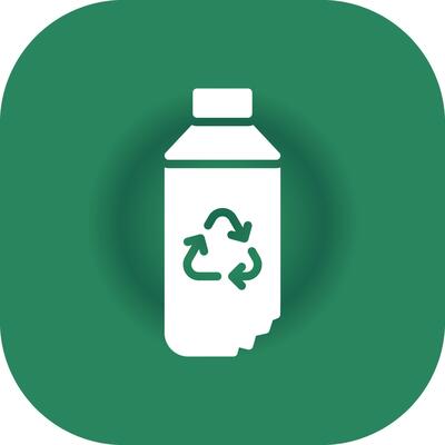 Glyph Round Corner Green Gradient