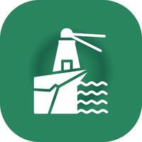 Lighthouse Landscape Creative Icon Design vector