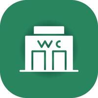 Public Toilet Creative Icon Design vector