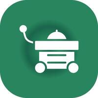 Food Cart Creative Icon Design vector