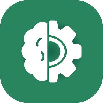 Deep Learning Creative Icon Design vector