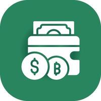 Cryptowallet Creative Icon Design vector