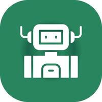 diseño de icono creativo de robot industrial vector