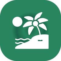 Island Landscape Creative Icon Design vector