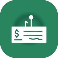 Cheque Fraud Creative Icon Design vector