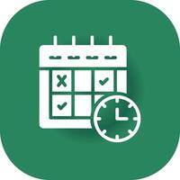 Schedule Creative Icon Design vector