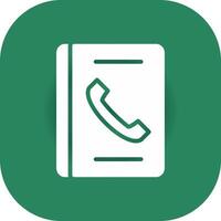 Phone Book Creative Icon Design vector