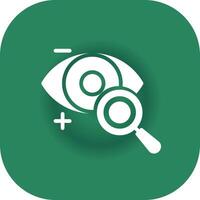 Eyesight Check Creative Icon Design vector