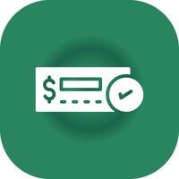 Cheque Deposit Creative Icon Design vector