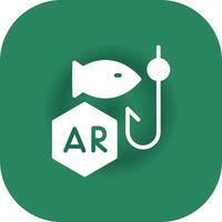 Ar Fishing Creative Icon Design vector