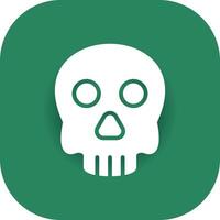 diseño de icono creativo de calavera vector